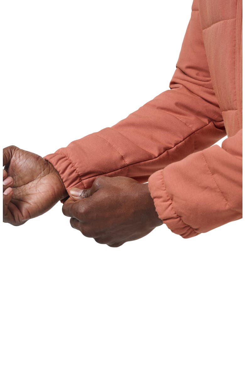 Climate Drop Quilted Jacket, Alternate, color, HEATHER COPPER
