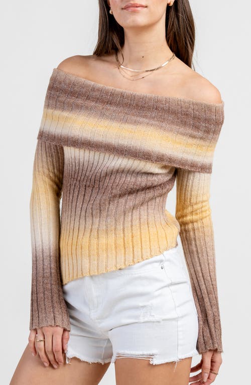 Beivy Off The Shoulder Sweater In Multi
