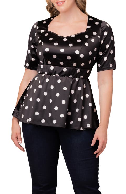 Posh Peplum Top (Plus)