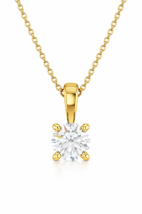Solitaire Diamond Necklace