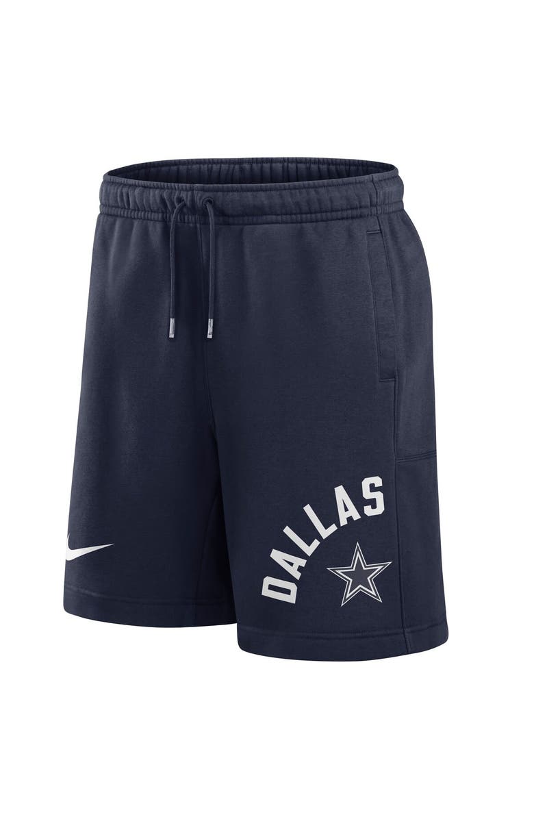 Nike Men's Nike Navy Dallas Cowboys Arched Kicker Shorts, Alternate, color, 