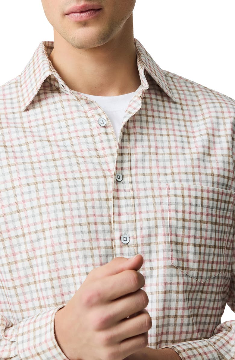 Rodd & Gunn Fox Street Long Sleeve Trim Fit Cotton Button-Up Shirt, Alternate, color, Wild Rose