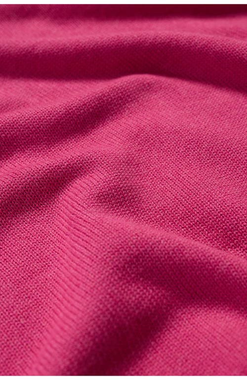 Seasalt Cornwall Studio Short Sleeve Organic Cotton Crewneck Sweater In Knit Melange Tulip