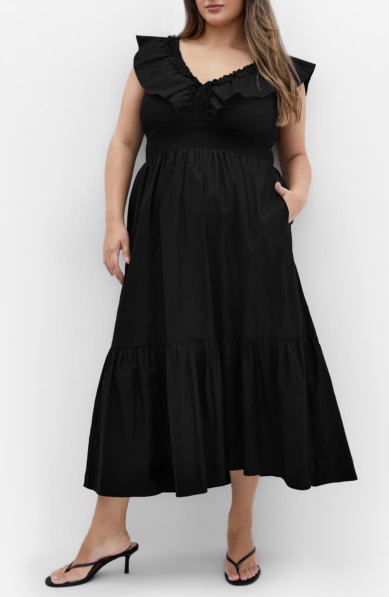 City Chic Kelly Maxi Dress, Main, color, 