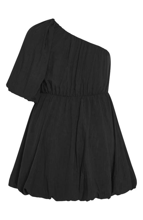 Shop City Chic Mercy One Shoulder Minidress In Black