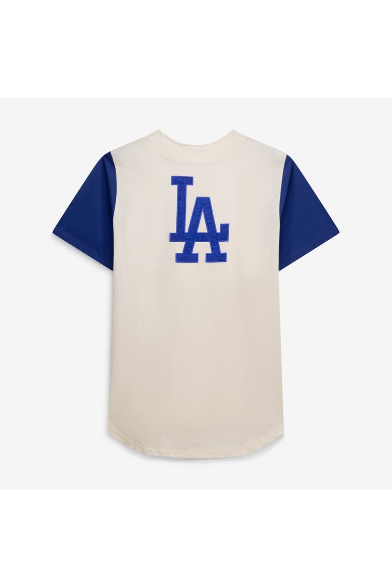 Men's Profile  Cream Los Angeles Dodgers Big & Tall Full-Button Jersey, Alternate, color, Cream
