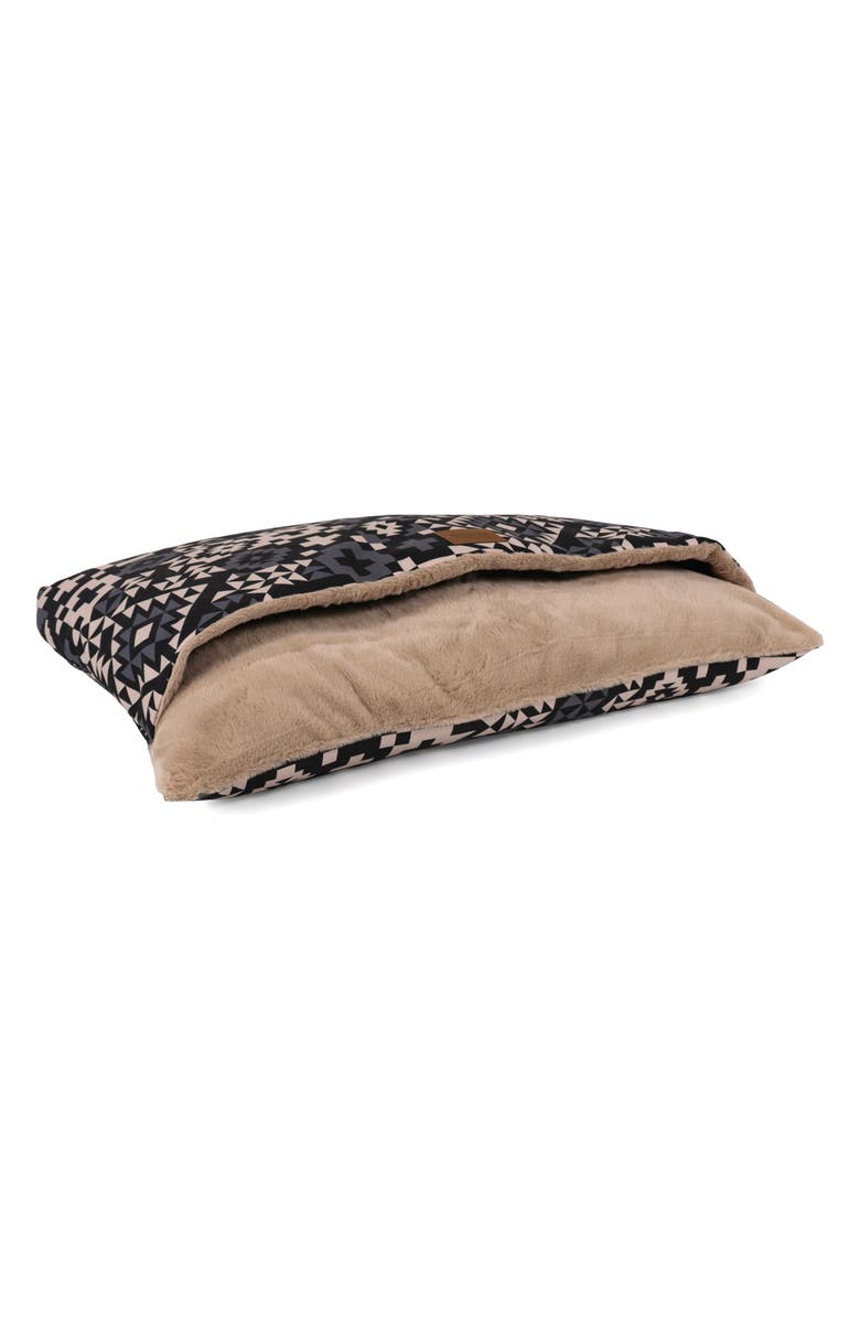 Pendleton Burrow Pet Bed, Alternate, color, Blue Ridge Black
