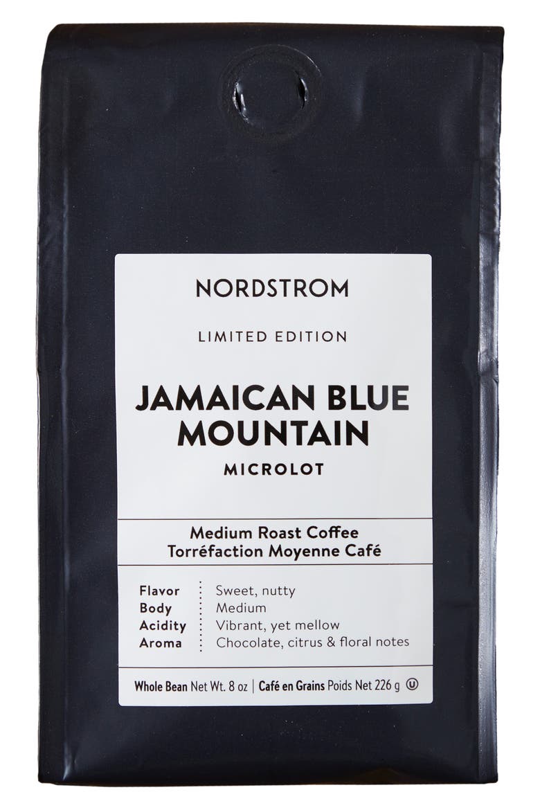 Jamaican Blue Mountain Medium Roast Whole Bean Coffee (Limited Edition), Alternate, color, BLACK