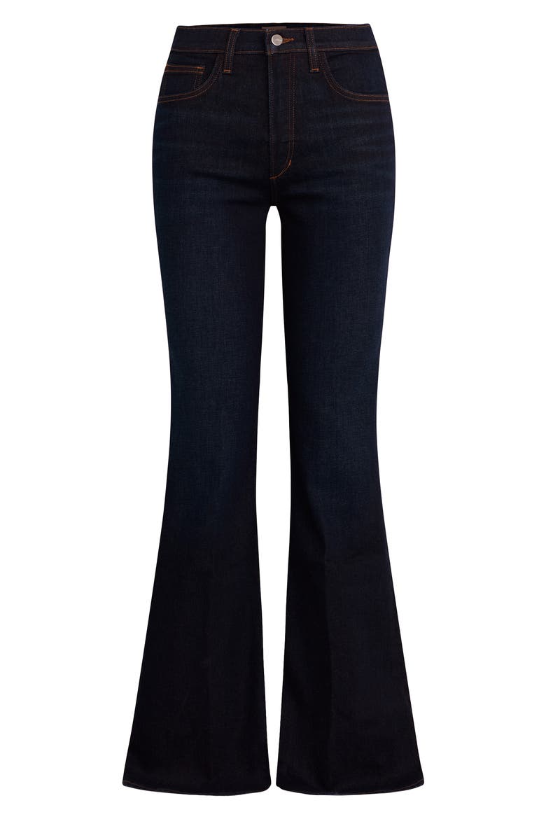 The Molly High Waist Flare Jeans, Alternate, color, DEEP END