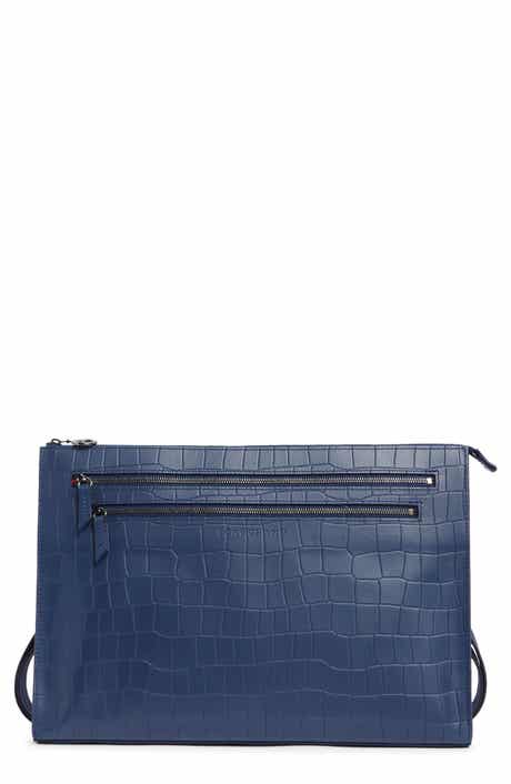 Longchamp Croc-Embossed Crossbody Bag