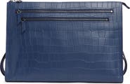 Longchamp Croc-Embossed Crossbody Bag