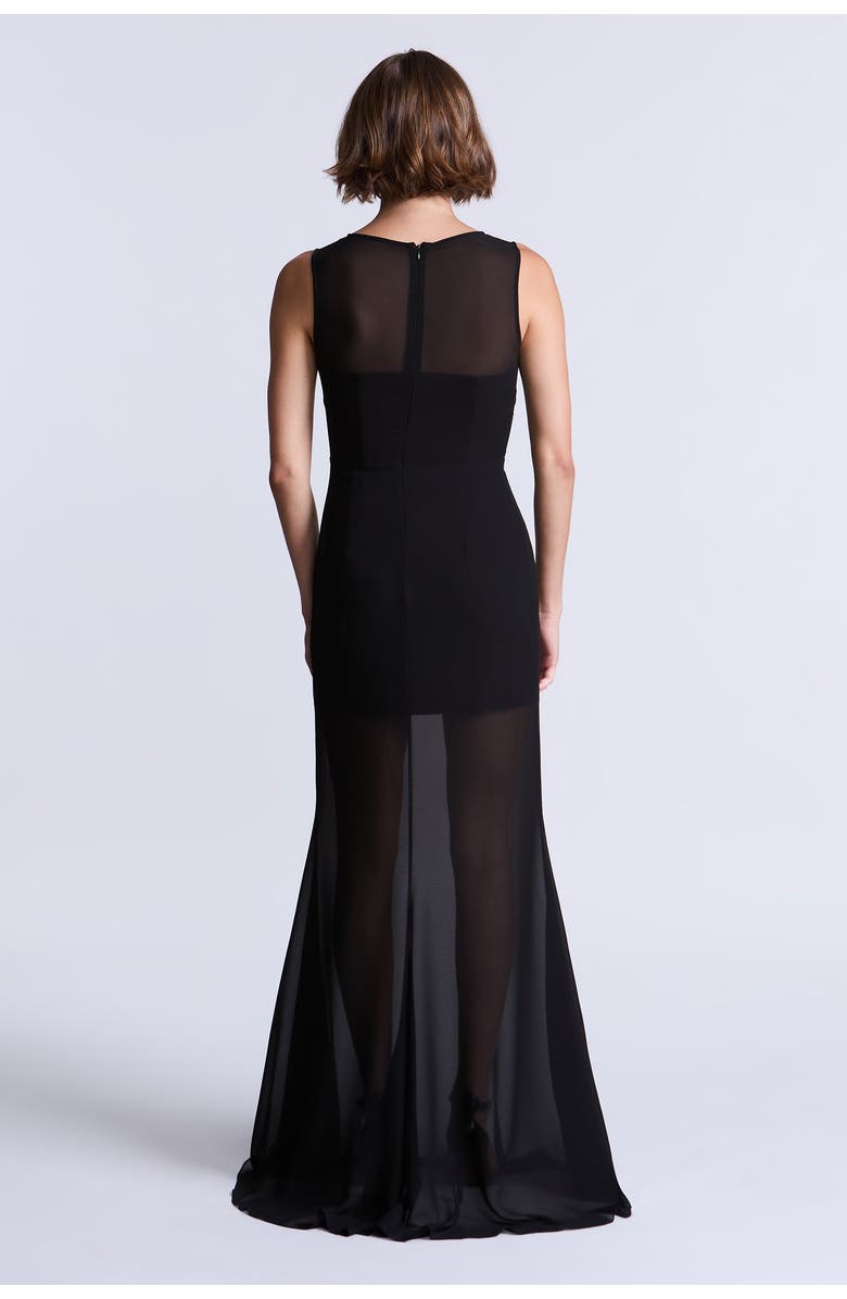 BCBG Maxazria Bella Gown, Alternate, color, Black