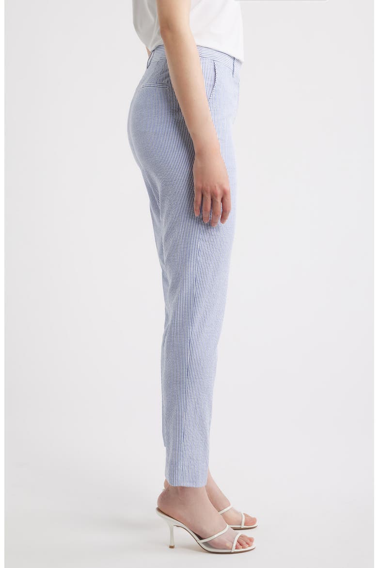 Seersucker Straight Leg Pants, Alternate, color, NAVY IVORY