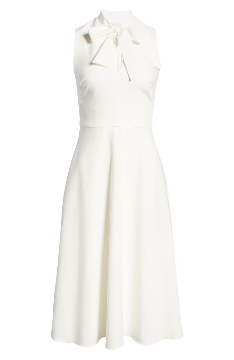 Black Halo Carolina Fit & Flare Dress, Alternate, color, Pearl