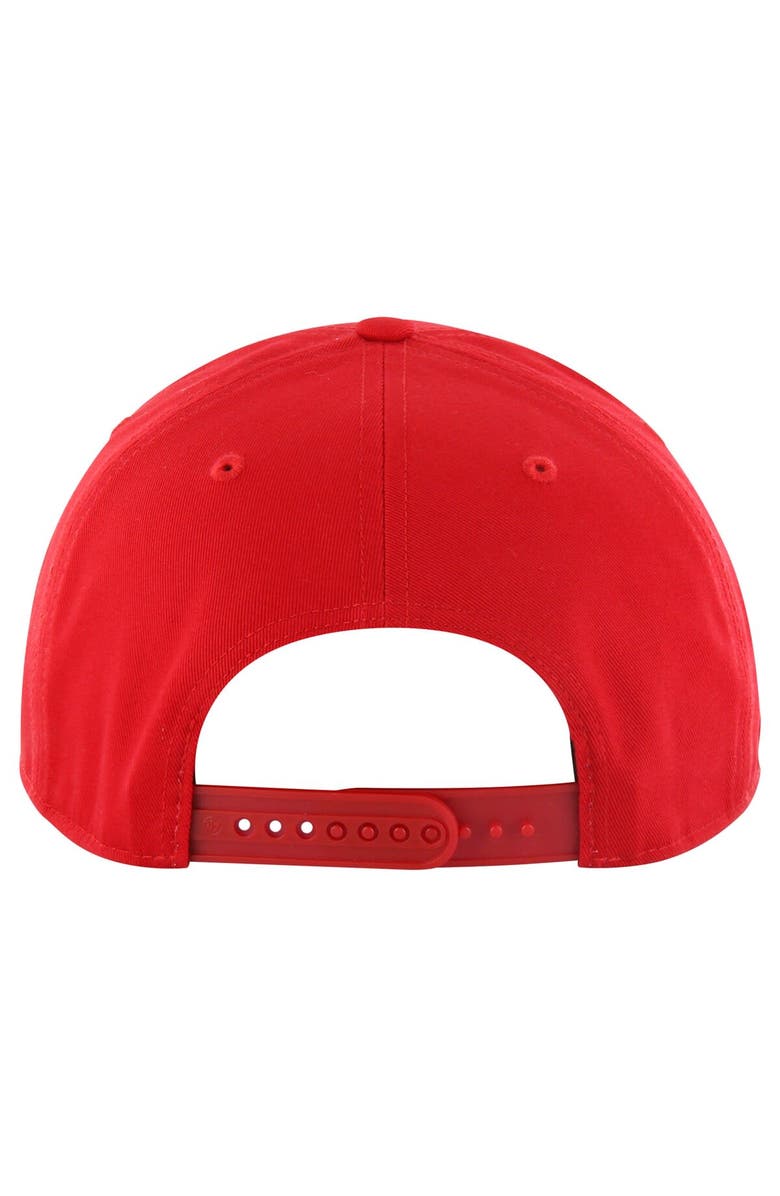 '47 Men's '47 Red Portland Trail Blazers Overhand Logo Hitch Adjustable Hat, Alternate, color,