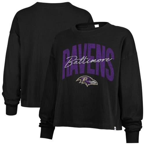 47 Brand '47 Black Baltimore Ravens Muse Sydney Long Sleeve T-shirt