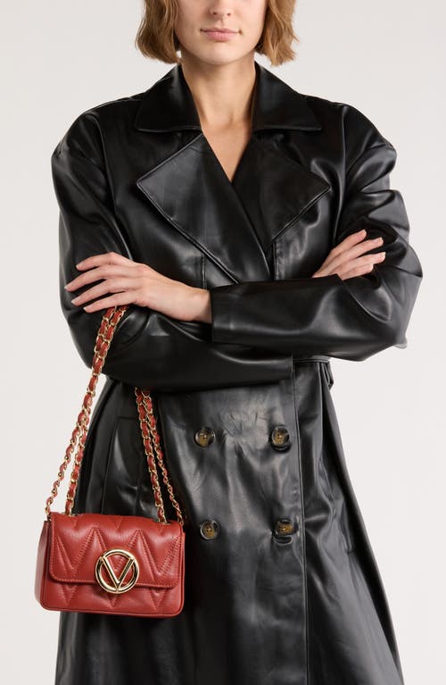 Valentino By Mario Valentino Chu Chu Diamond Quilt Crossbody Bag In Brown