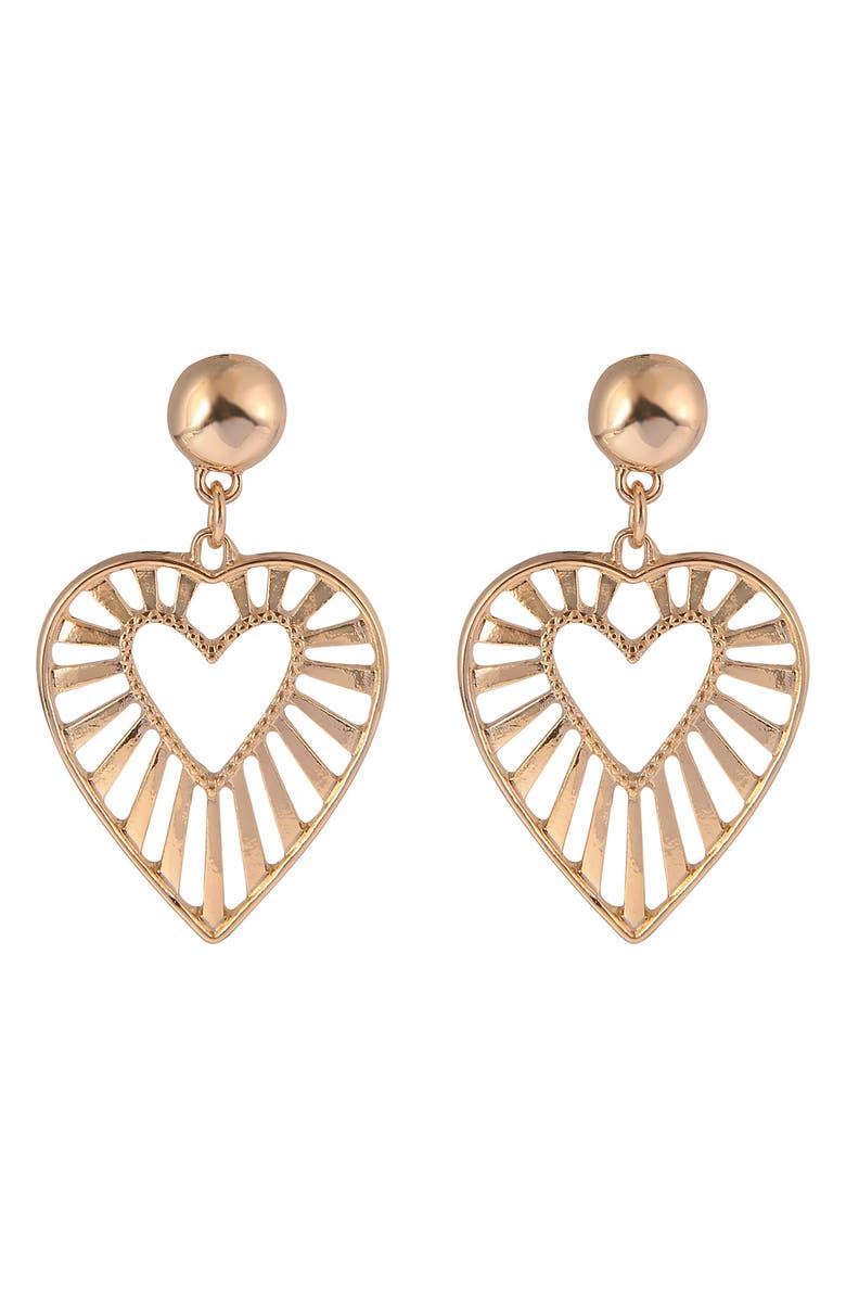 RACHEL Rachel Roy Open Heart Drop Earrings, Alternate, color,