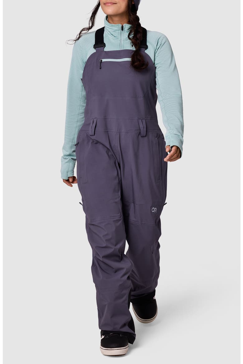Carbide Bib Snow Pants, Main, color, SMOKY QUARTZ
