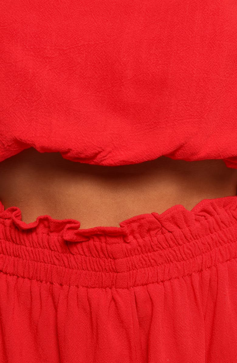 Petal & Pup Sally One-Shoulder Crop Top & Shorts Set, Alternate, color,