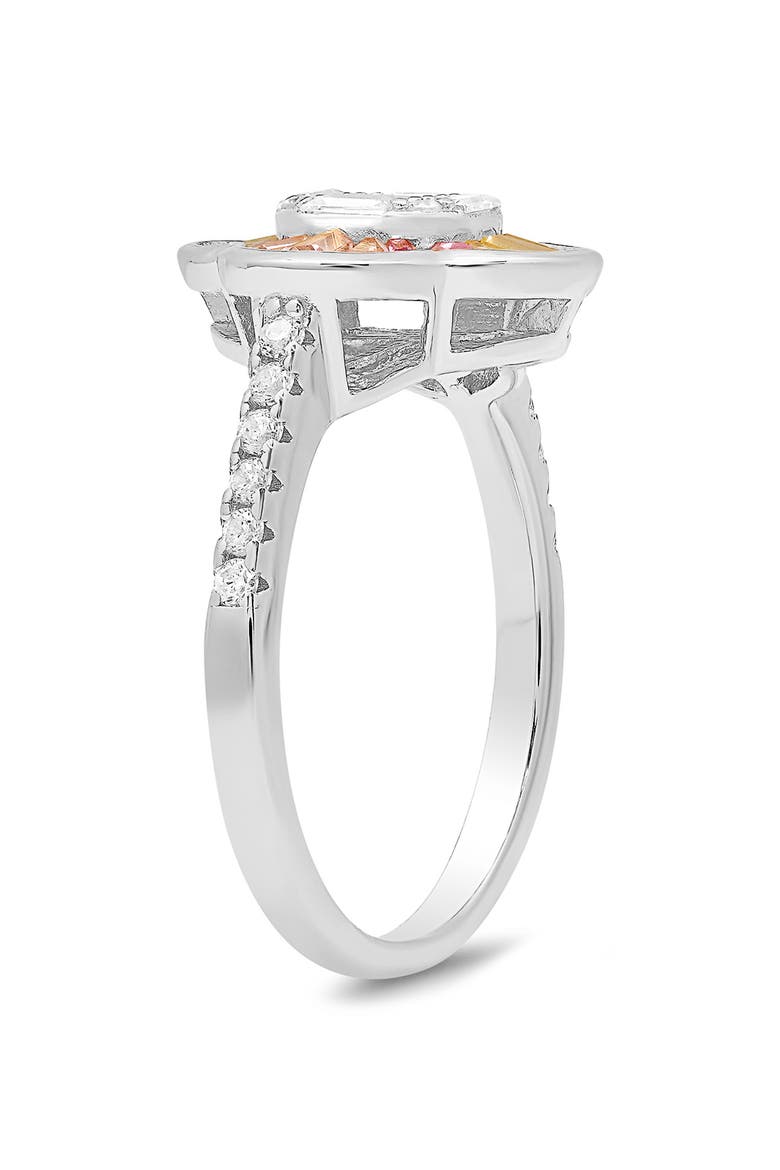 Pastel Clover Ring, Alternate, color, SILVER