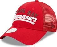 New Era Women's New Era   Red Tampa Bay Buccaneers Team Trucker 9FORTY Snapback Hat