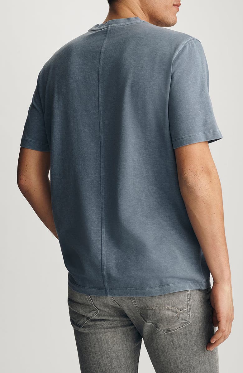 Mavi Jeans Faded Blue Slub Cotton Blend T-Shirt, Alternate, color,