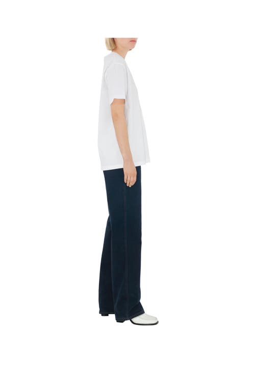 Burberry Check Pocket T-shirt In White
