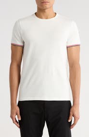 Moncler Tipped Cotton Stretch Jersey T-Shirt