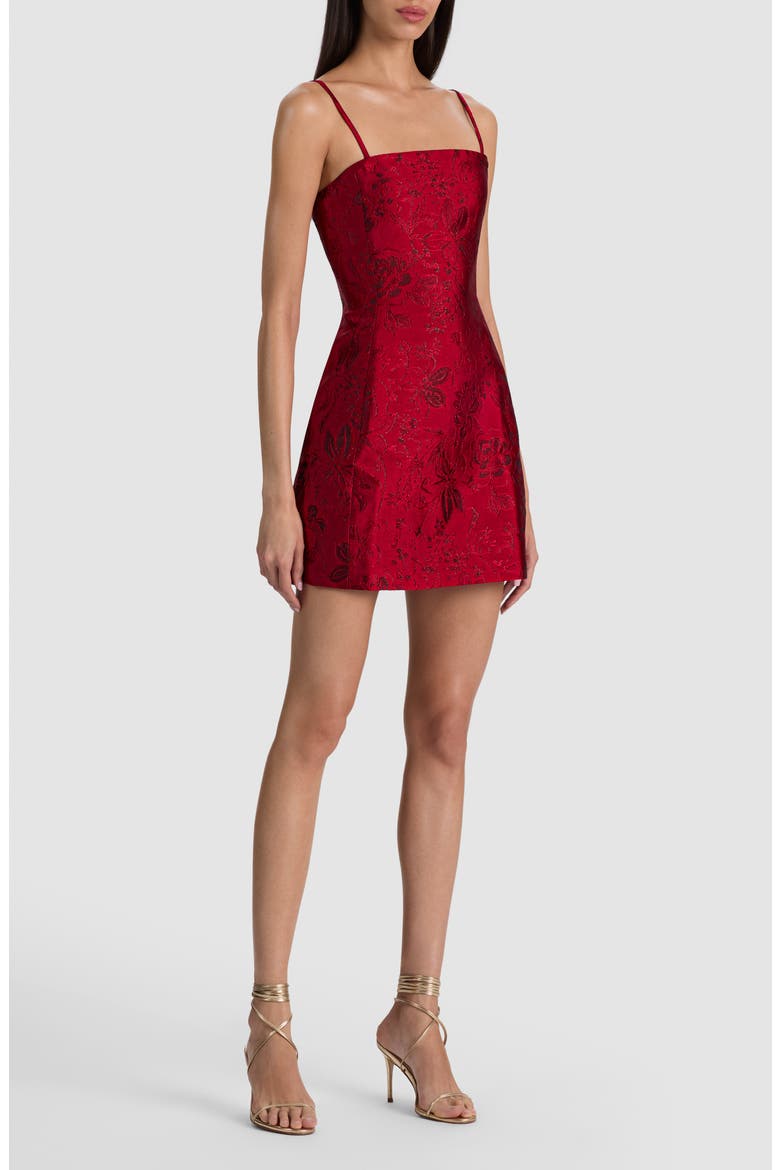 Velia Jacquard Minidress, Alternate, color, HIBISCUS