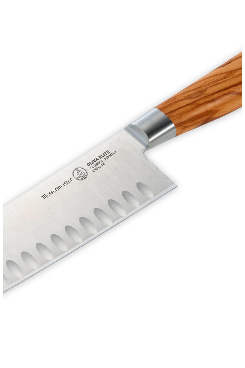 Oliva Elite 7 Inch Kullens Santoku Knife, Alternate, color, Oliva