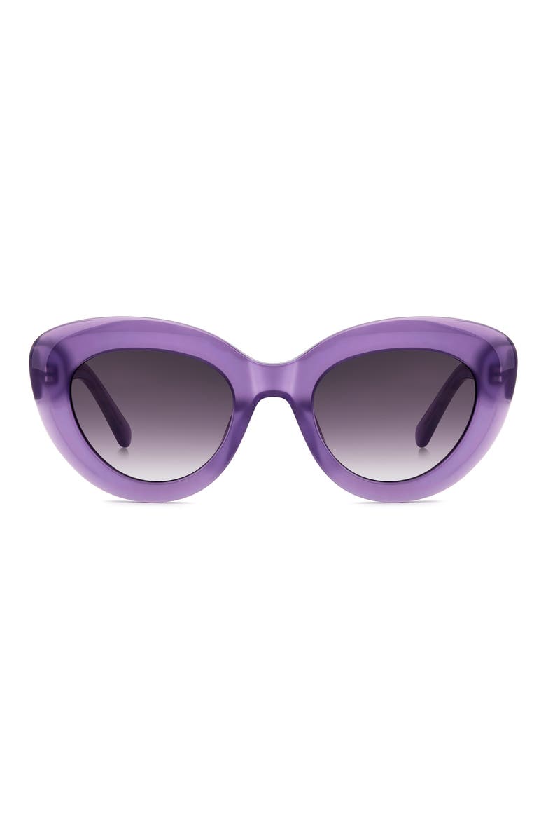 capri 50mm gradient cat eye sunglasses, Main, color, 0B3V-DG