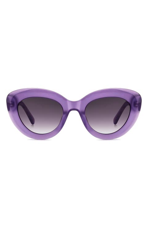 capri 50mm gradient cat eye sunglasses