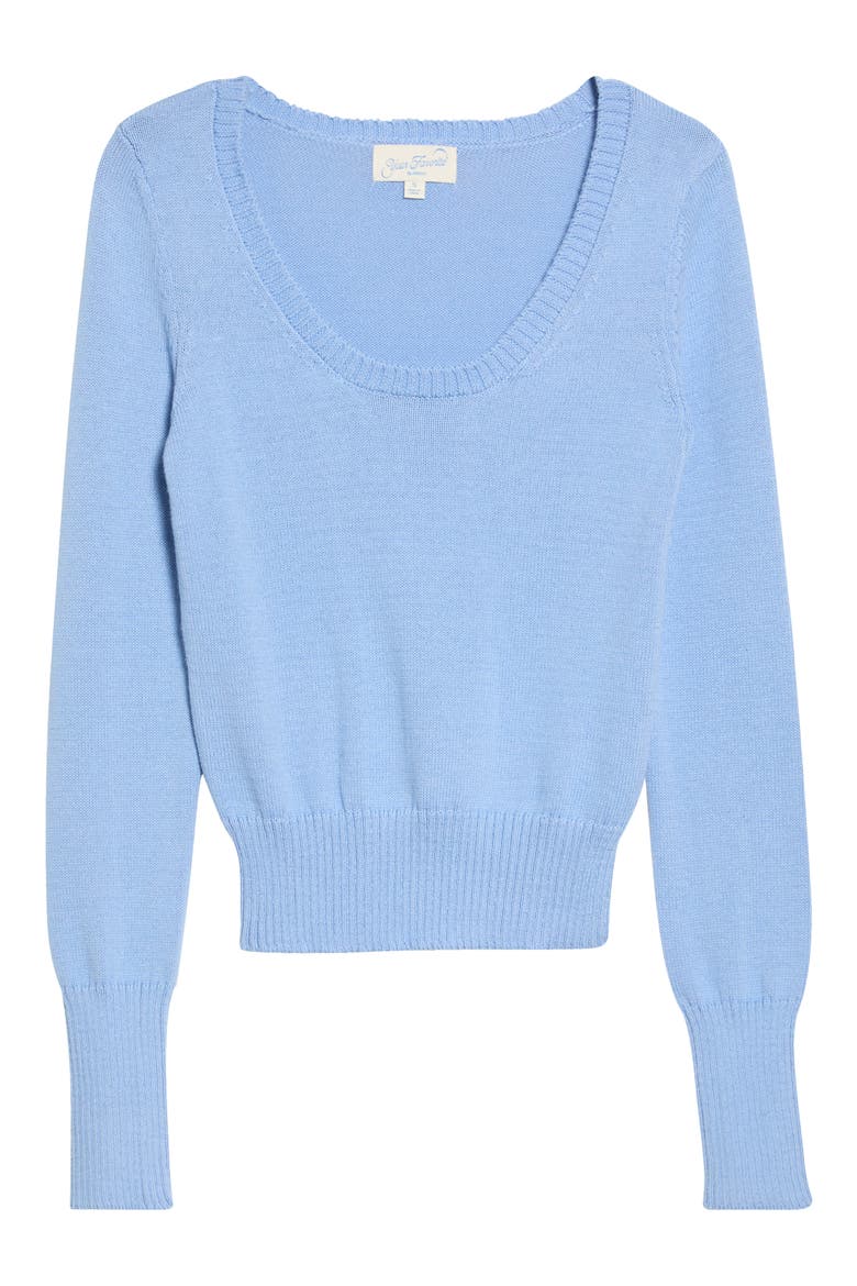 Honora Scoop Neck Sweater, Alternate, color, BLUE