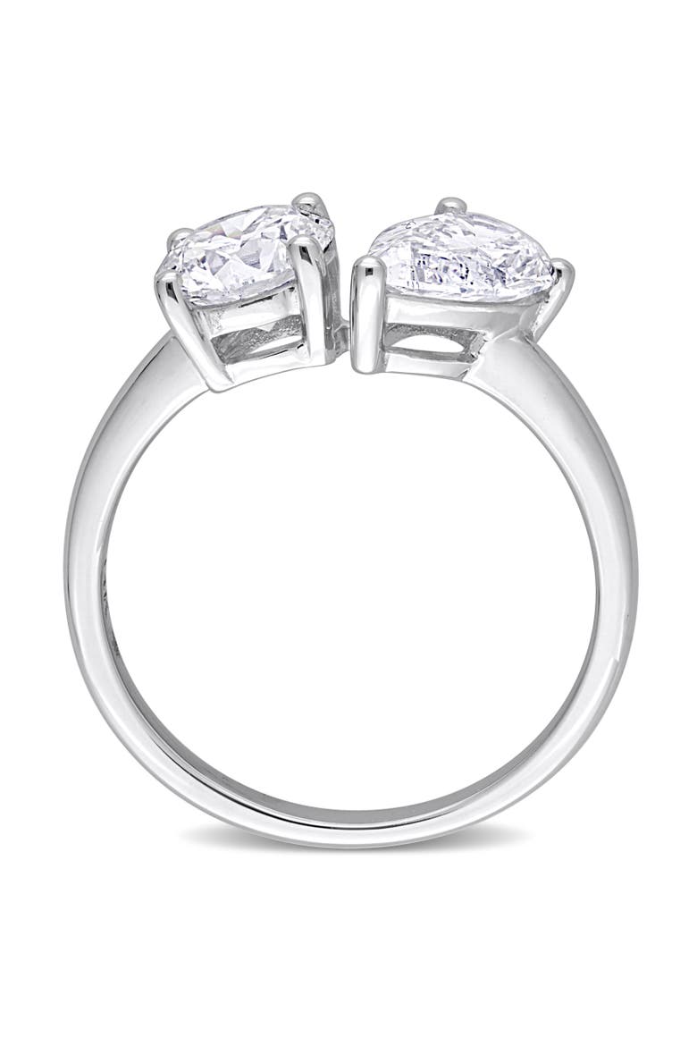 2 CTW Lab-Grown Diamond 2-Stone Pear Ring 14k, Alternate, color, White Gold