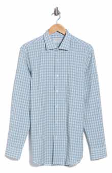 Slim Fit Performance Plaid Dress Shirt