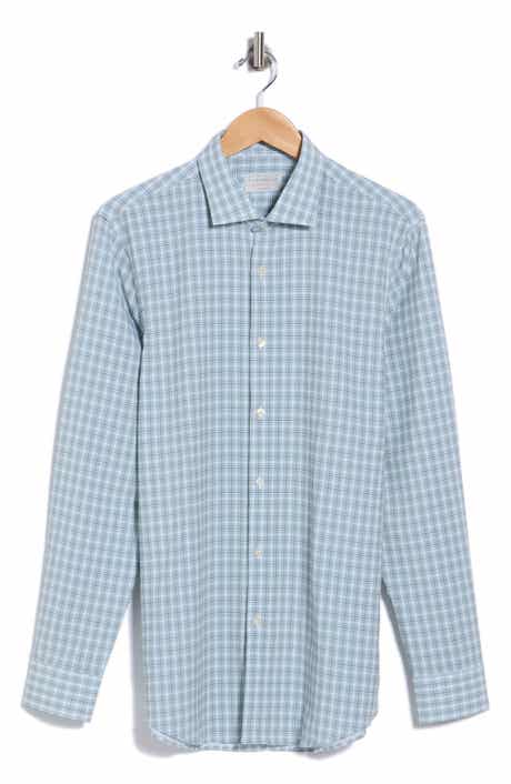 Slim Fit Performance Plaid Dress Shirt
