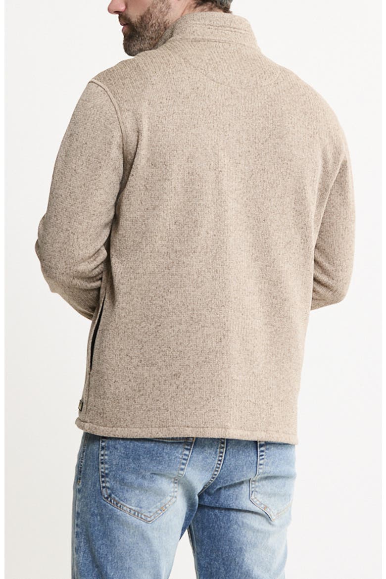 Sweater Fleece Full Zip Jacket, Alternate, color, STONE FLEECE