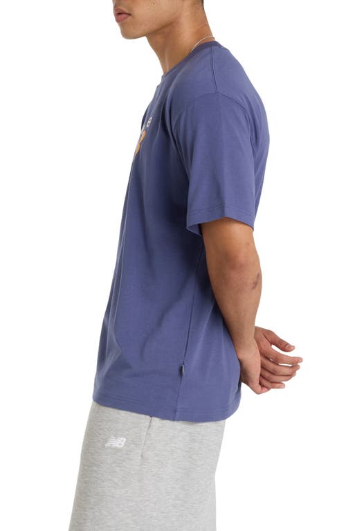 New Balance Athletics Premium Logo Graphic T-shirt In Blue