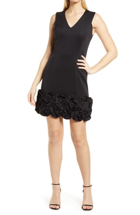 Donna Ricco Cupcake Hem Scuba Sheath Dress