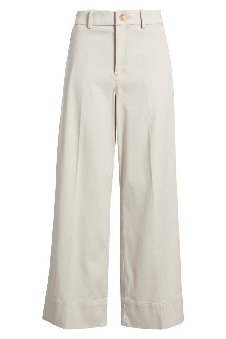 SPANXsupersmooth™ Stretch Twill Wide Leg Pant, Alternate, color, BONE
