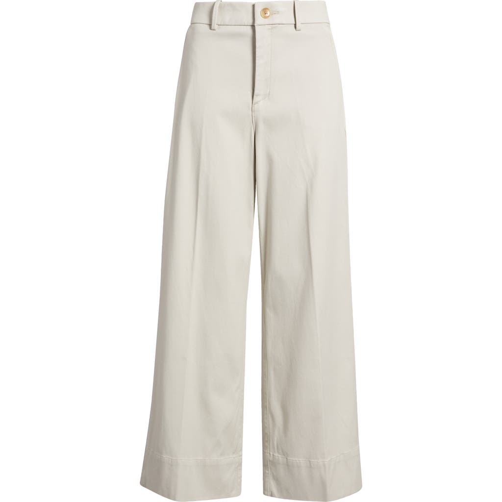 Spanx Stretch Twill Wide Leg Pant In Bone
