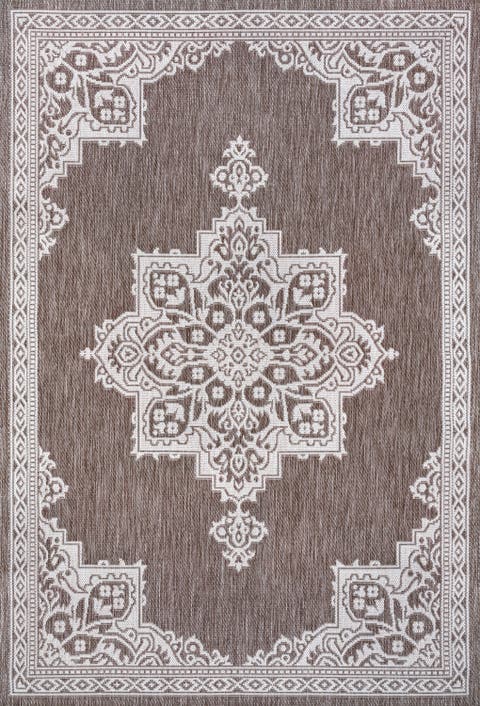 Arden Vintage Casual Medallion Indoor/Outdoor Area Rug