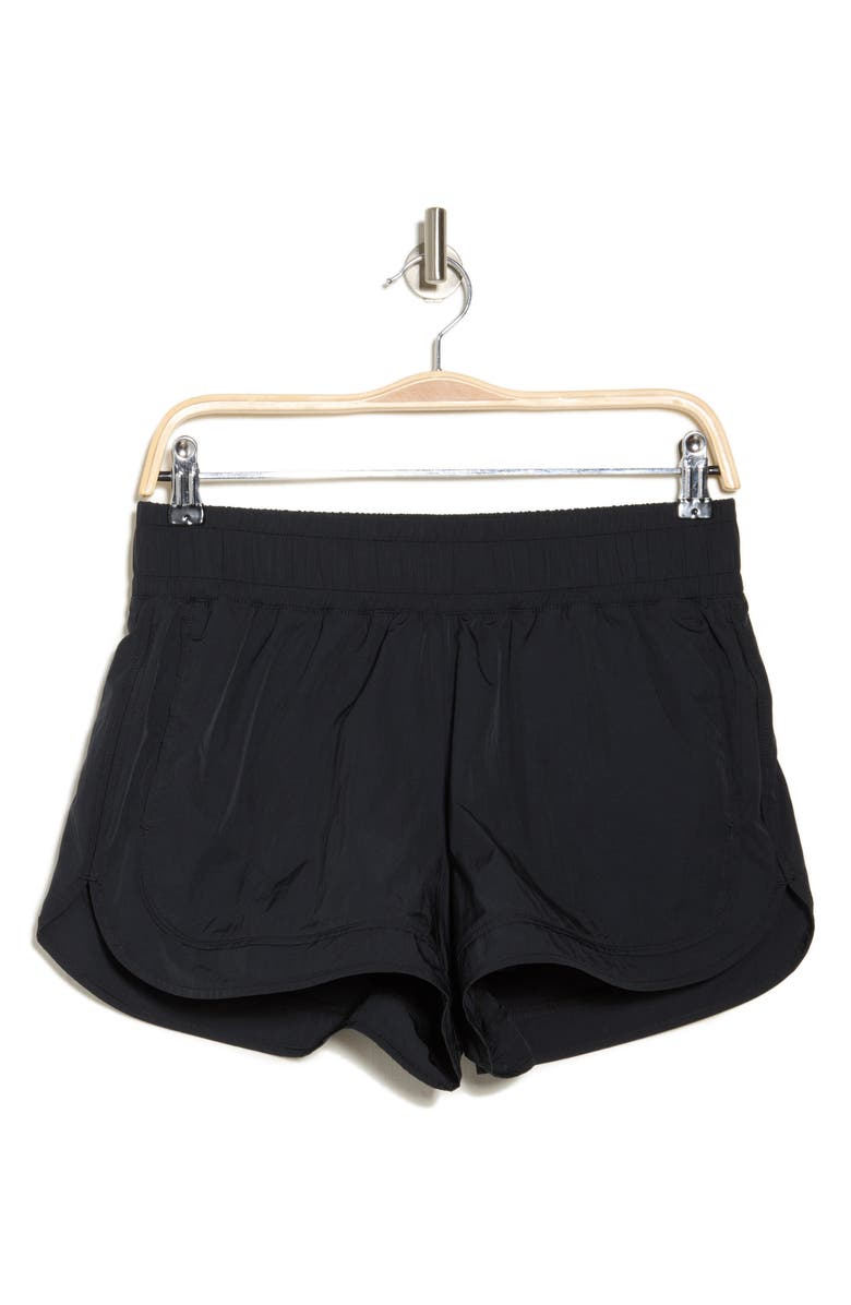 YOGALICIOUS Radiant On Track Running Shorts, Alternate, color, Black