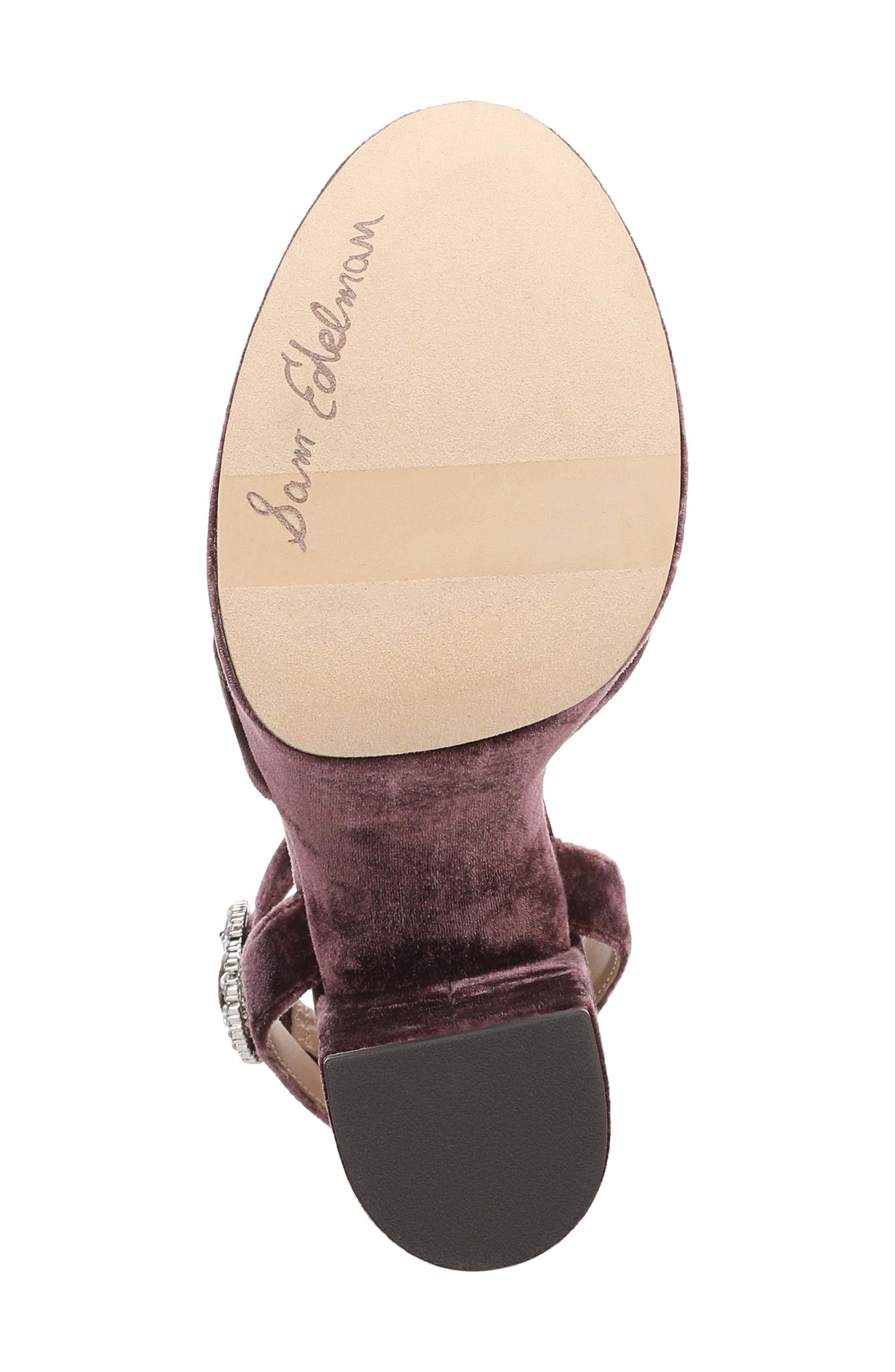 Sam Edelman Savannah Glow Ankle Strap Platform Sandal, Alternate, color, Parisian Plum