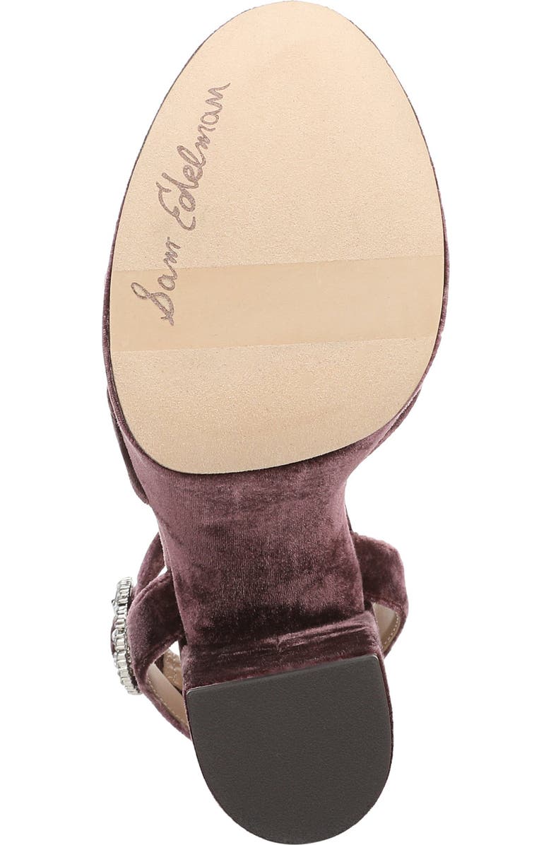 Sam Edelman Savannah Glow Ankle Strap Platform Sandal, Alternate, color, Parisian Plum