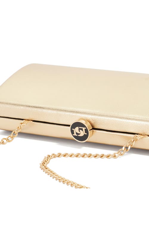 Dune London Belinda Frame Clutch In Gold