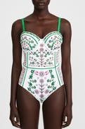 Jessie Zhao New York Ivy Parterre One Piece Swimsuit