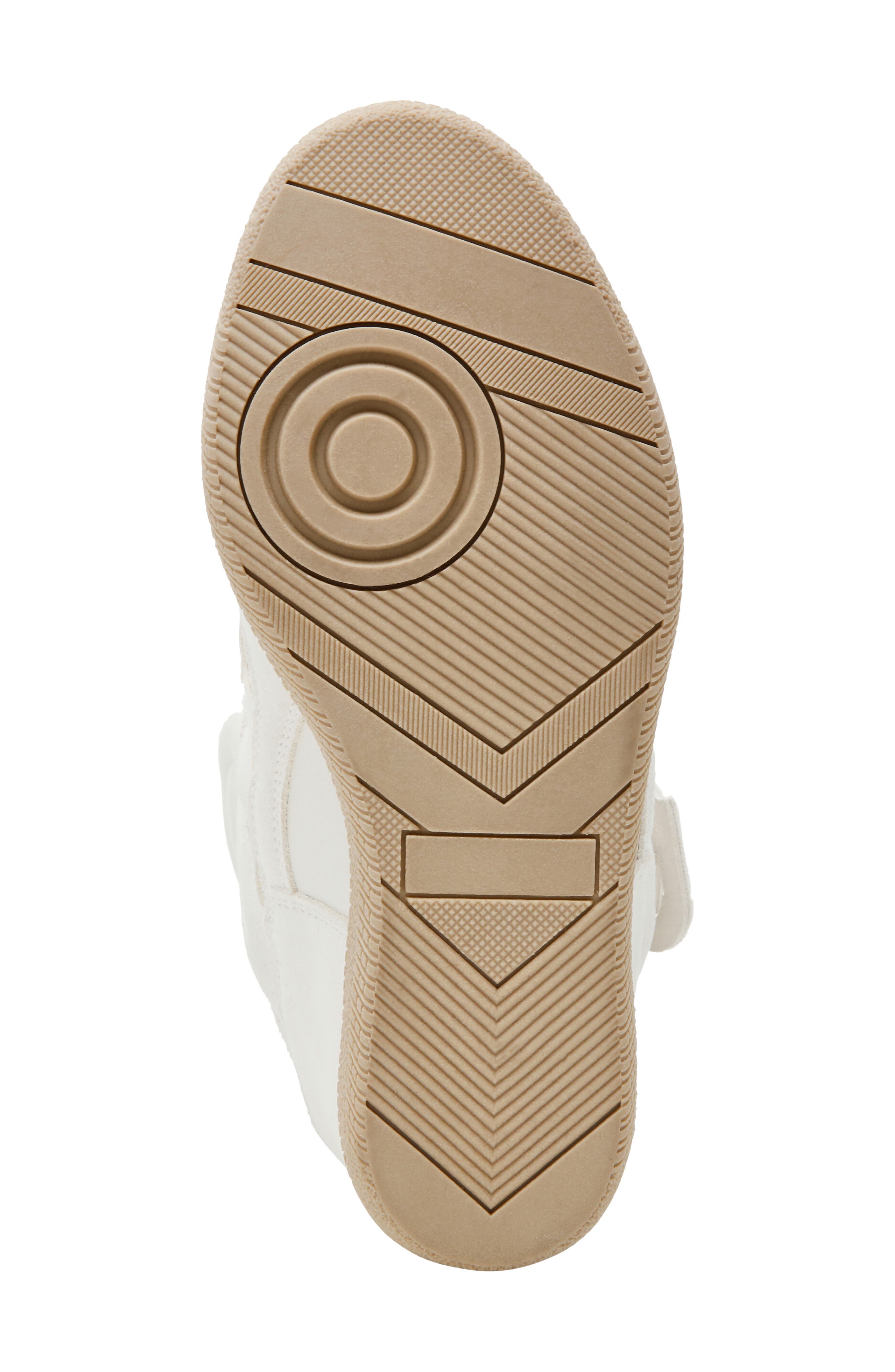 Mavis Wedge High Top Sneaker, Alternate, color, WHT SUEDE
