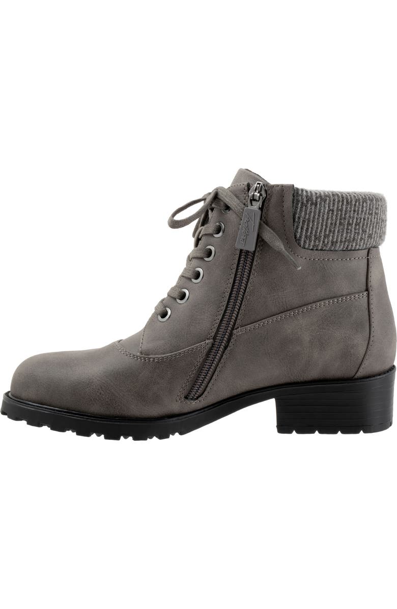 Trotters Bellamy Faux Fur Lined Bootie, Alternate, color, Dark Grey
